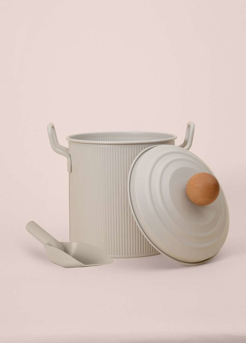 Hermia Caja de Almacenamiento GALVANIZE Beige